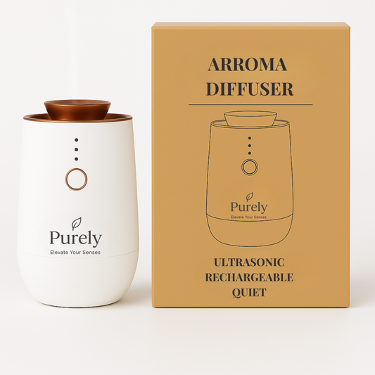 Purely Premium Wireless Aroma Diffuser – Ultrasonic, Rechargeable & Silent Mist